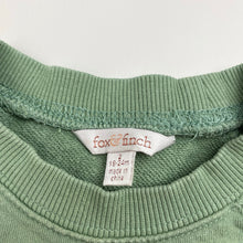 Load image into Gallery viewer, Unisex Fox &amp; Finch, embroidered cotton sweater / jumper, wash fade, FUC, size 2,  