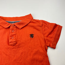 Load image into Gallery viewer, Boys Cotton On, orange cotton polo shirt top, GUC, size 8,  