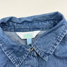 Load image into Gallery viewer, Girls Tilii, cotton long sleeve tie front shirt, GUC, size 10,  