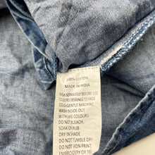 Load image into Gallery viewer, Girls Tilii, cotton long sleeve tie front shirt, GUC, size 10,  