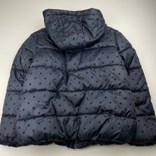 Load image into Gallery viewer, Girls Target, navy fleece lined puffer jacket / coat, EUC, size 8,  
