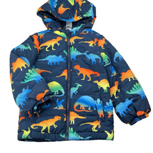 Load image into Gallery viewer, Unisex Anko, navy puffer jacket / coat, dinosaurs, EUC, size 5,  