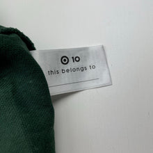 Load image into Gallery viewer, Unisex Target, green cotton school polo shirt, GUC, size 10,  