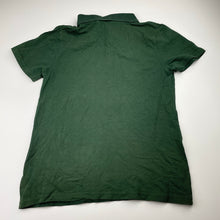 Load image into Gallery viewer, Unisex Target, green cotton school polo shirt, GUC, size 10,  