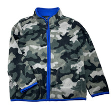 Load image into Gallery viewer, Boys Uniqlo, camo print fleece zip up sweater, EUC, size 6,  