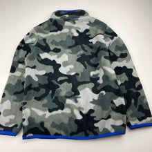 Load image into Gallery viewer, Boys Uniqlo, camo print fleece zip up sweater, EUC, size 6,  