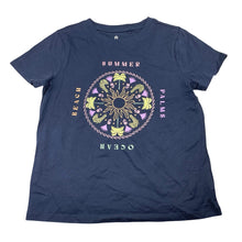 Load image into Gallery viewer, Girls Target, navy organic cotton t-shirt / top, EUC, size 9,  