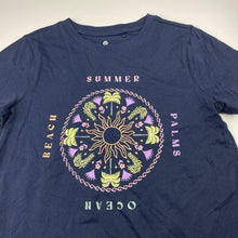 Load image into Gallery viewer, Girls Target, navy organic cotton t-shirt / top, EUC, size 9,  