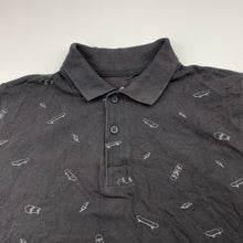 Load image into Gallery viewer, Boys Target, grey cotton polo shirt, skateboards, GUC, size 12,  