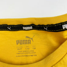 Load image into Gallery viewer, Unisex Puma, yellow sports / activewear tee / top, EUC, size 7-8,  