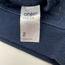 Load image into Gallery viewer, Girls Anko, fleece lined hoodie sweater, sequin unicorn, GUC, size 2,  