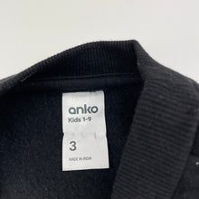 Load image into Gallery viewer, Unisex Anko, black fleece lined sweater / jumper, EUC, size 3,  