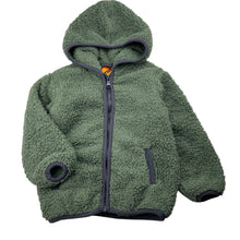Load image into Gallery viewer, Boys Tilt, green fleece zip up jacket / sweater, GUC, size 3,  