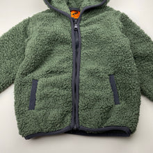 Load image into Gallery viewer, Boys Tilt, green fleece zip up jacket / sweater, GUC, size 3,  