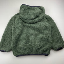 Load image into Gallery viewer, Boys Tilt, green fleece zip up jacket / sweater, GUC, size 3,  