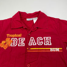 Load image into Gallery viewer, Boys Connection, red cotton short sleeve shirt, FUC, size 3,  