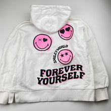 Load image into Gallery viewer, Girls Zara, SMILEY WORLD cotton hoodie sweater, FUC, size 10,  