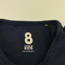 Load image into Gallery viewer, Unisex Cotton On, navy long sleeve tee / top, GUC, size 8,  