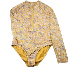 Load image into Gallery viewer, Girls Target, paisley print long sleeve swim one-piece, EUC, size 14,  
