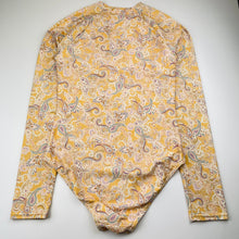 Load image into Gallery viewer, Girls Target, paisley print long sleeve swim one-piece, EUC, size 14,  