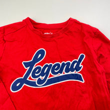 Load image into Gallery viewer, Boys Anko, red cotton long sleeve tee / top, EUC, size 4,  