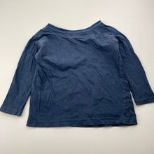 Load image into Gallery viewer, Boys Anko, navy cotton long sleeve top, FUC, size 1,  