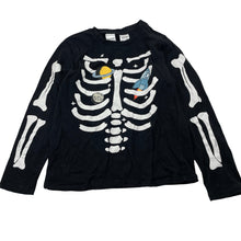 Load image into Gallery viewer, Boys Brilliant Basics, stretchy long sleeve pyjama top, skeleton, GUC, size 6,  