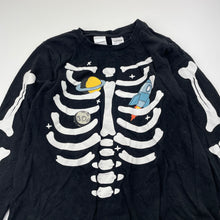 Load image into Gallery viewer, Boys Brilliant Basics, stretchy long sleeve pyjama top, skeleton, GUC, size 6,  