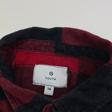 Load image into Gallery viewer, Boys Target, flannel cotton long sleeve shirt, GUC, size 14,  