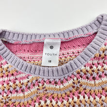 Load image into Gallery viewer, Girls Target, knitted cotton sweater / jumper, GUC, size 12,  