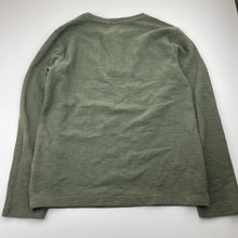 Load image into Gallery viewer, Boys Anko, khaki long sleeve henley top, EUC, size 14,  