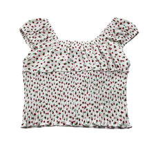 Load image into Gallery viewer, Girls Zara, shirred floral summer top, EUC, size 8-9,  