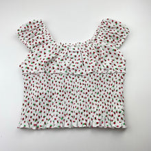 Load image into Gallery viewer, Girls Zara, shirred floral summer top, EUC, size 8-9,  