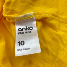 Load image into Gallery viewer, Unisex Anko, yellow cotton tee / top, FUC, size 10,  