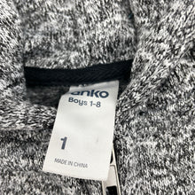 Load image into Gallery viewer, Boys Anko, fleece lined zip hoodie sweater, GUC, size 1,  