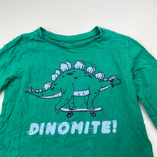Load image into Gallery viewer, Boys Anko, cotton long sleeve tee / top, dinosaur, GUC, size 4,  