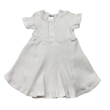 Load image into Gallery viewer, Girls Baby Berry, ribbed stretchy romper dress, GUC, size 1, L: 40cm