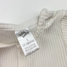 Load image into Gallery viewer, Girls Baby Berry, ribbed stretchy romper dress, GUC, size 1, L: 40cm