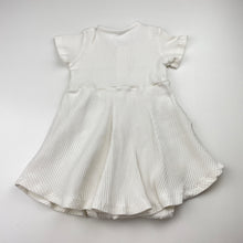 Load image into Gallery viewer, Girls Baby Berry, ribbed stretchy romper dress, GUC, size 1, L: 40cm