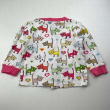 Load image into Gallery viewer, Girls Cottontree Baby, cotton long sleeve top, cats, FUC, size 0,  