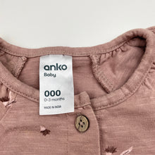 Load image into Gallery viewer, Girls Anko, organic cotton romper, EUC, size 000,  
