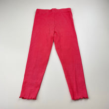 Load image into Gallery viewer, Girls F&amp;F, ribbed leggings, elasticated, FUC, size 2,  