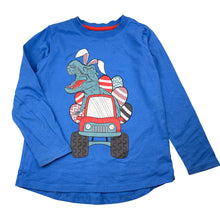 Load image into Gallery viewer, Boys Tilt, cotton long sleeve top, Easter dinosaur, FUC, size 6,  