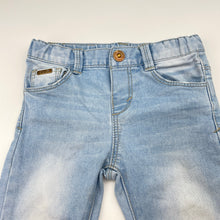 Load image into Gallery viewer, Girls Zara, lightweight stretch denim jeans, adjustable, FUC, size 0,  