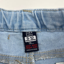 Load image into Gallery viewer, Girls Zara, lightweight stretch denim jeans, adjustable, FUC, size 0,  