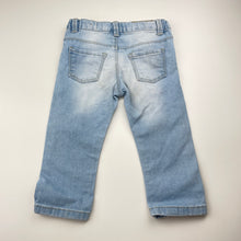 Load image into Gallery viewer, Girls Zara, lightweight stretch denim jeans, adjustable, FUC, size 0,  