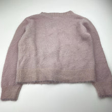 Load image into Gallery viewer, Girls Cotton On, embroidered soft feel fluffy cardigan, EUC, size 7-8,  