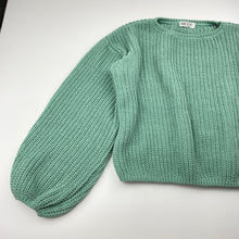 Load image into Gallery viewer, Girls H&amp;M, chunky knit balloon sleeve sweater / jumper, GUC, size 9-10,  
