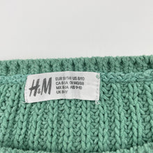 Load image into Gallery viewer, Girls H&amp;M, chunky knit balloon sleeve sweater / jumper, GUC, size 9-10,  
