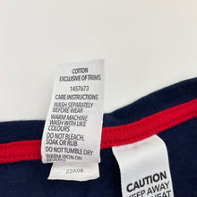 Load image into Gallery viewer, Girls Brilliant Basics, navy cotton Christmas pyjama top, EUC, size 6,  
